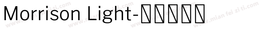 Morrison Light字体转换